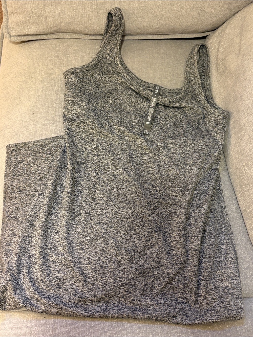 Vuori Heather Gray Scoop-Neck Dress Size XL